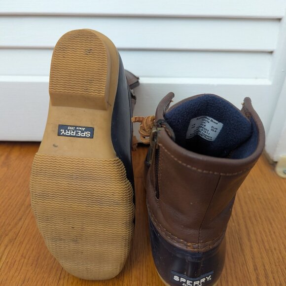 Kids Sperry Duck Boots Size 1 - Picture 2 of 5